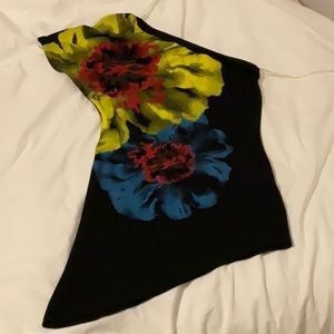 Floral One Shoulder Blouse